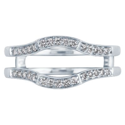 Wedding ring wraps sapphire