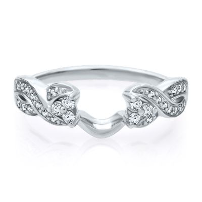 Wedding ring wraps sapphire