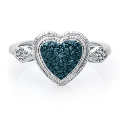 Helzberg blue diamond engagement rings