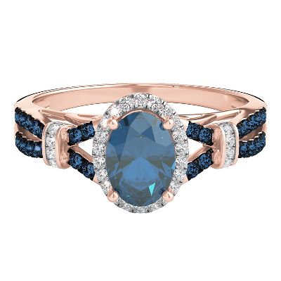 Gemstone engagement rings london